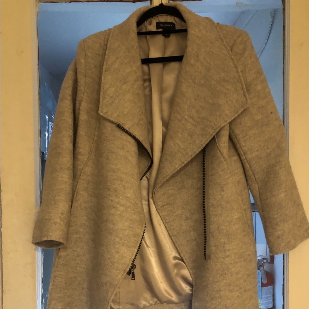 HALOGEN Womens Grey Coat